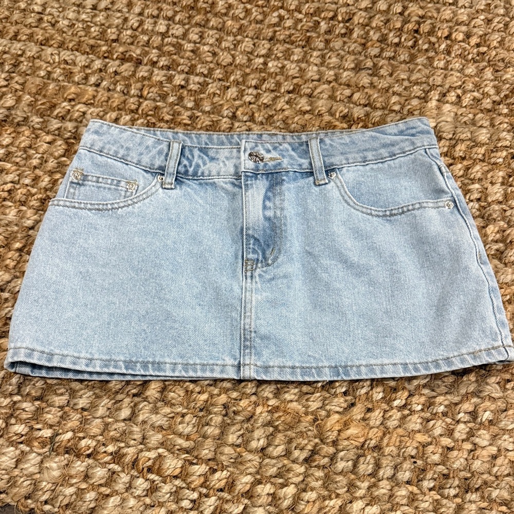Denim Mini Skirt